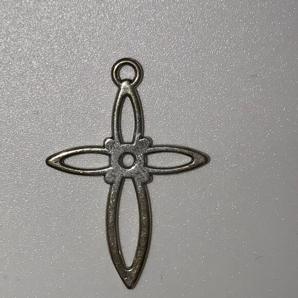 Sterling Silver Open Cross Pendant - Picture 4 of 16
